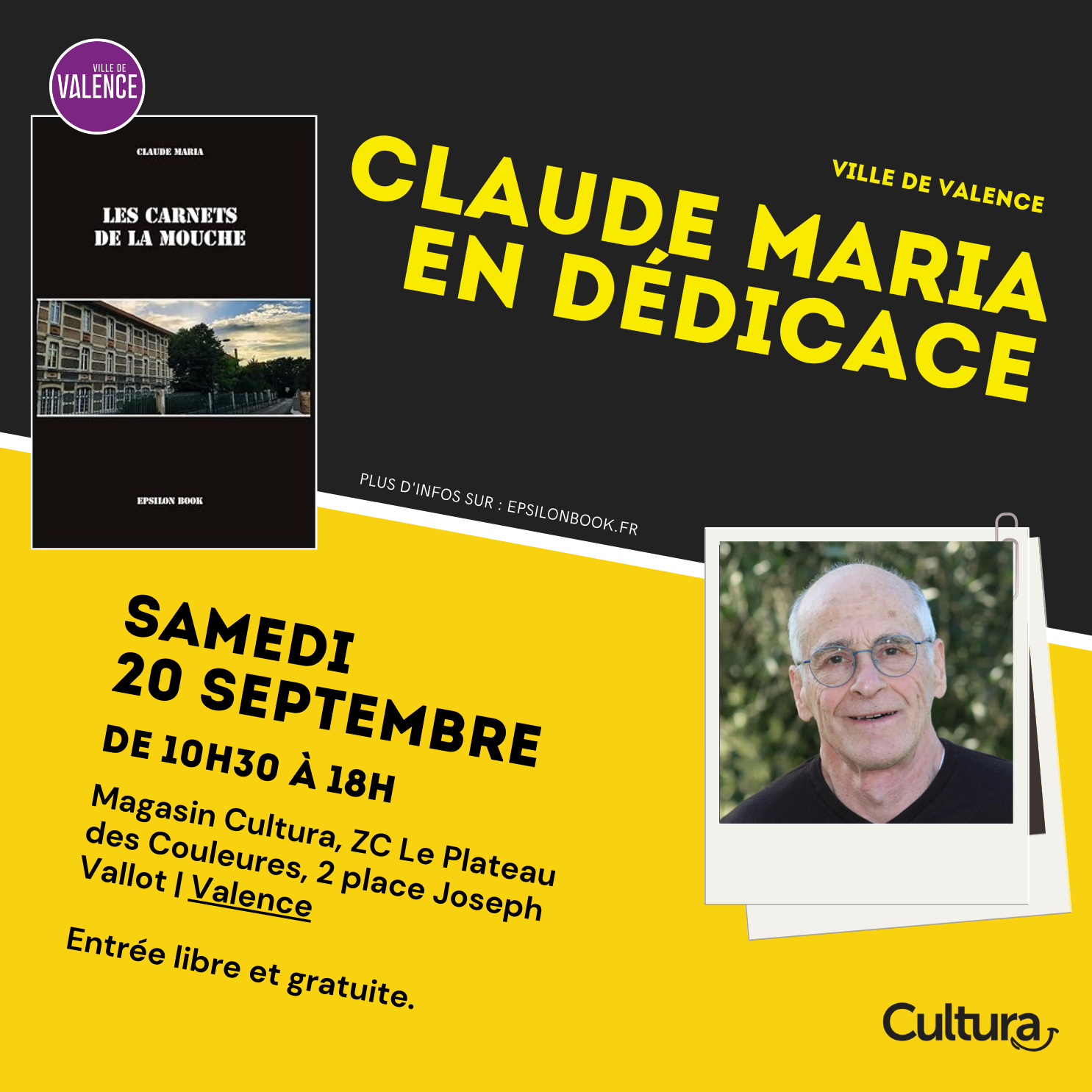 Claude Maria en dédicace à Valence - Epsilon Book